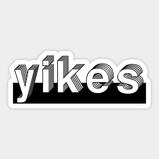 Yikes Sticker by OpunSesame